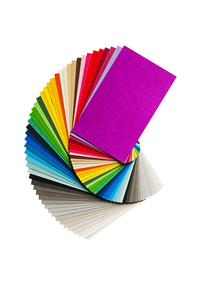 Carta de colores con paleta de papel arco iris
 - Foto, imagen