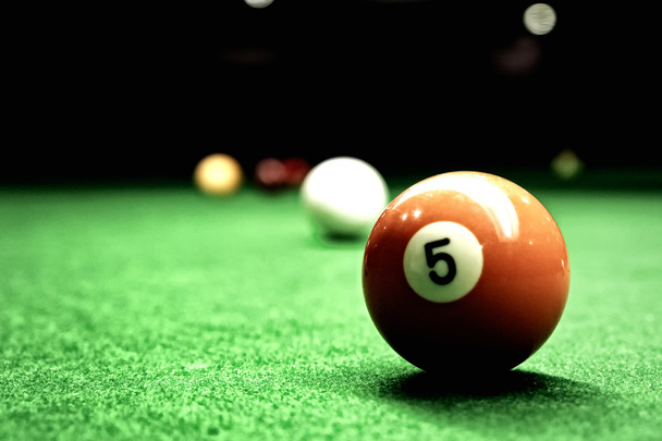 Pool Ball 5 - Photo, Image