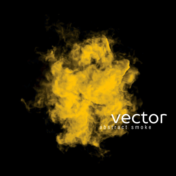 Sarı duman vektör çizim - Vektör, Görsel