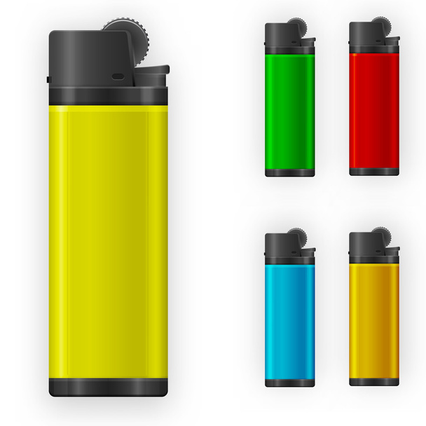  Set of realistic lighter - Vector, Image