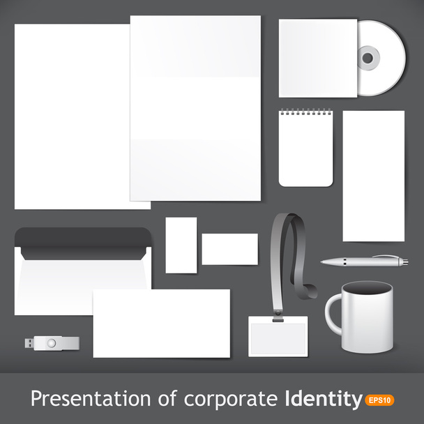 identidade corporativa para apresentação
 - Vetor, Imagem
