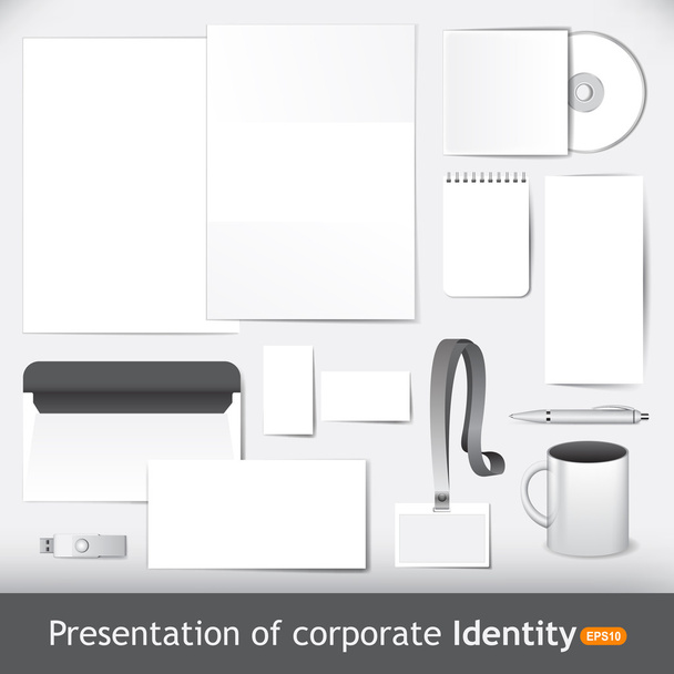 Presentatie van corporate identity - Vector, afbeelding