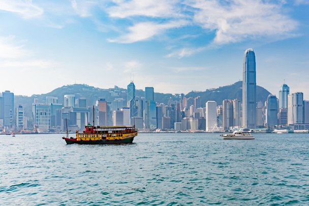 Hong Kong Victoria port et ville en arrière-plan
 - Photo, image