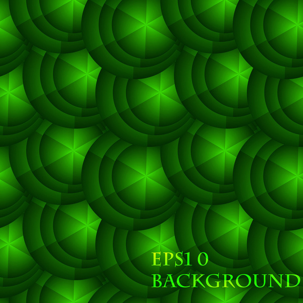 eps 10 vector abstract seamless background with green circles - Wektor, obraz