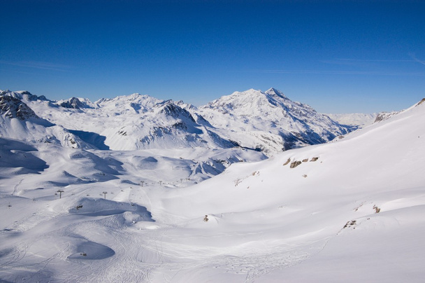 Vue sur la station de ski de Val Thorens, France
 - Photo, image