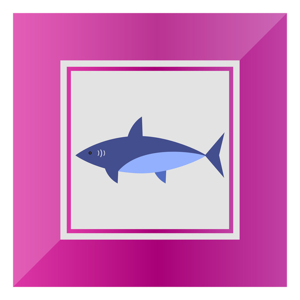 Shark icon - Vector, afbeelding