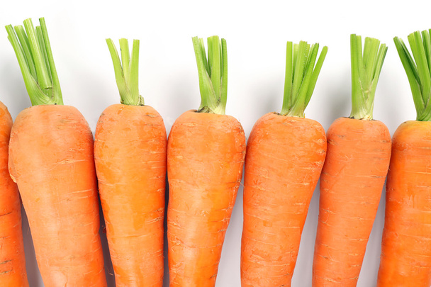 Fresh ripe carrots close up - Foto, Imagen