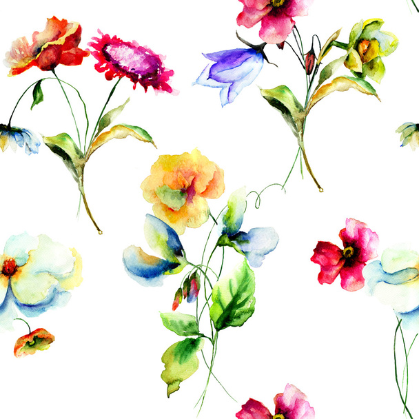 Барвисті Дикі квіти
 - Фото, зображення