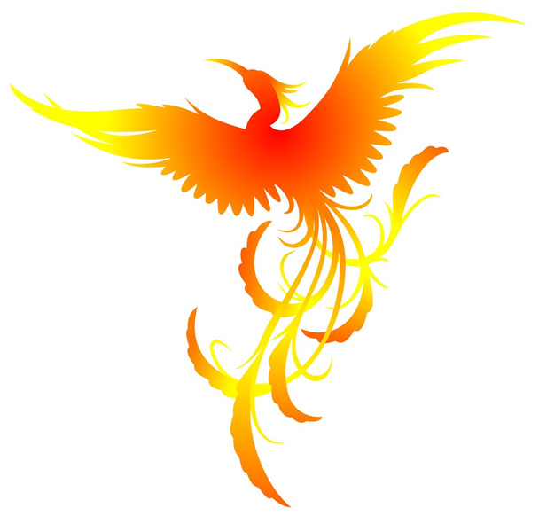 ohnivé phoenix - Vektor, obrázek