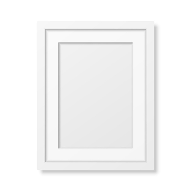 Realistic white frame A4 - Vector, Image