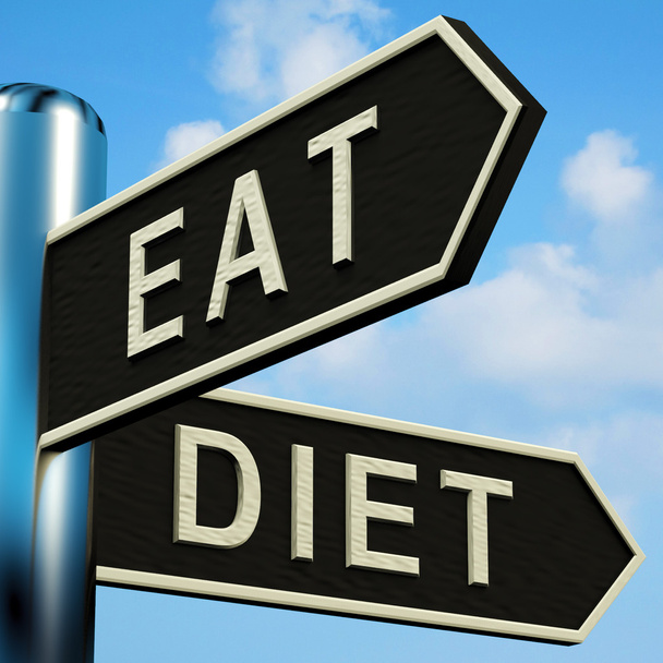 Cómo comer o hacer dieta en una señal
 - Foto, imagen