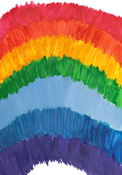 Watercolor Rainbow - Vector, Image