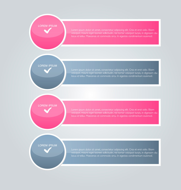 Business, presentation infographics template - Vektor, kép