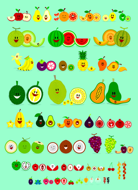 Frutti sorridenti
 - Vettoriali, immagini