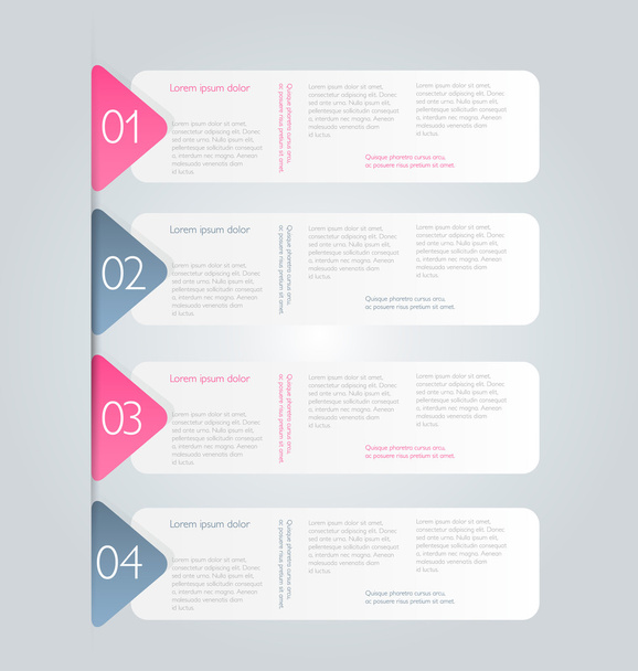 Business infographics, presentation template - Vektör, Görsel