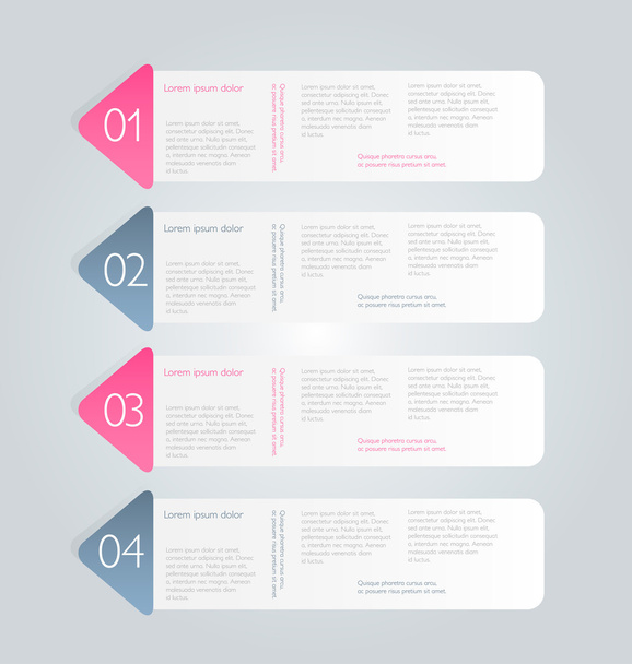 Business infographics, presentation template - Vektor, Bild