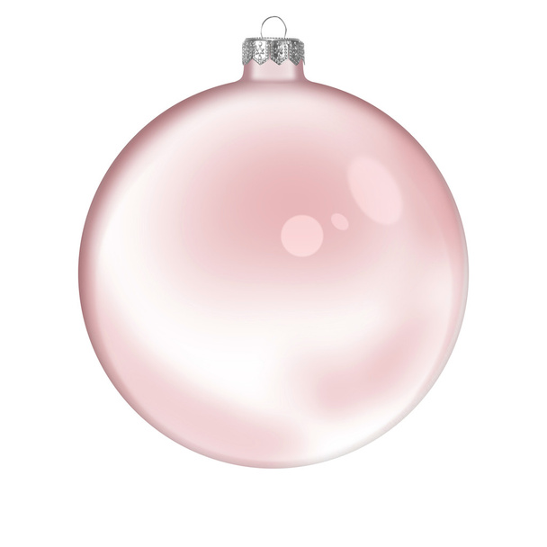 Natal bola transparente de vidro vermelho
 - Foto, Imagem