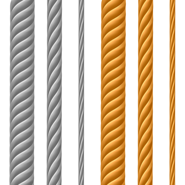 Set of Metal Cables - Vector, Image
