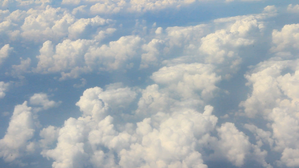 Flug über Wolken - Filmmaterial, Video