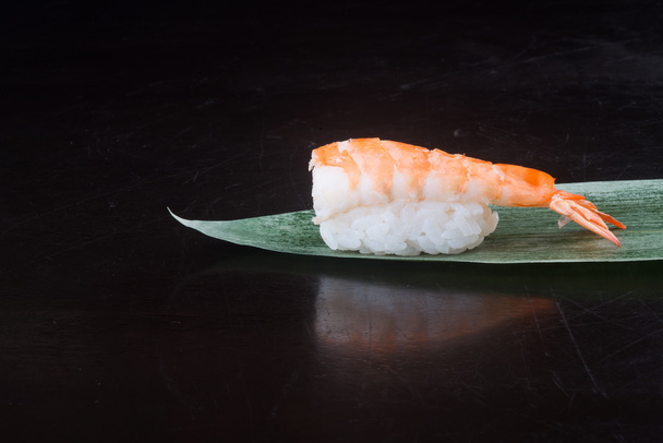 japanese cuisine. sushi shrimp on the background - Foto, Bild
