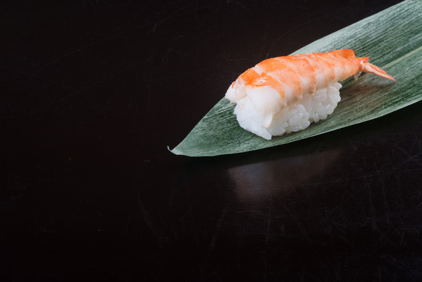 japanese cuisine. sushi shrimp on the background - Photo, image