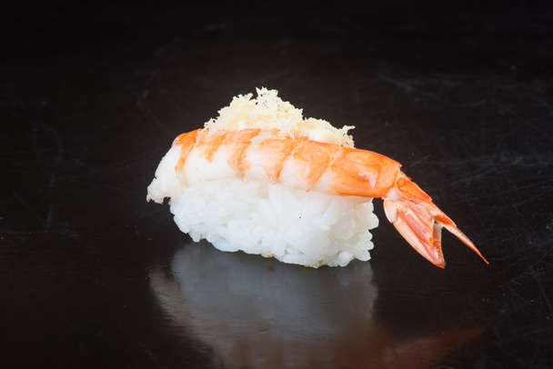 japanese cuisine. sushi shrimp on the background - Fotó, kép