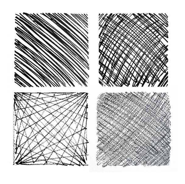 Set of hand drawn squares. - Photo, Image