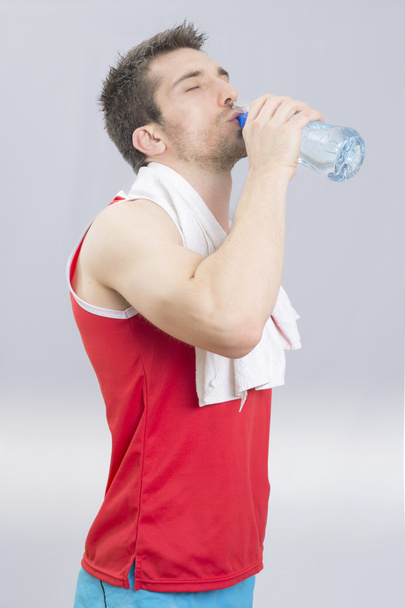 Sportsman drinking - Zdjęcie, obraz