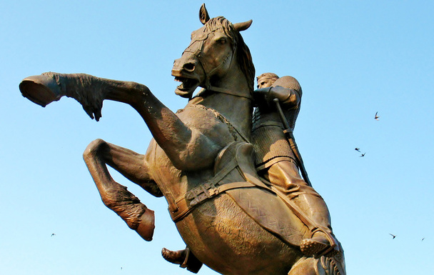 Statue of rider on horseback - Foto, Bild