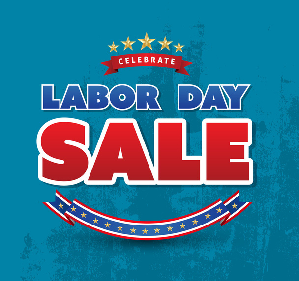 Celebrate labor day sale poster. - Vector, Image