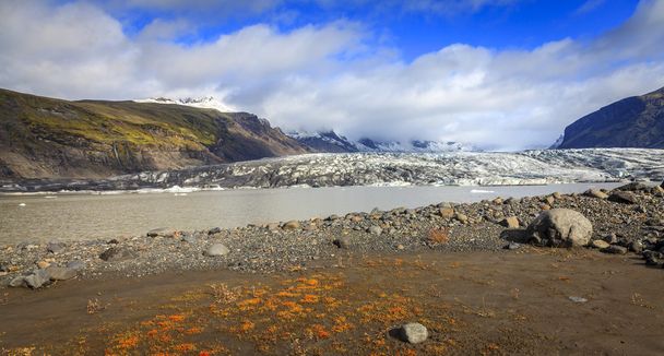 Fjallsarlonlagune an der Endstation des Gletschers - Foto, Bild