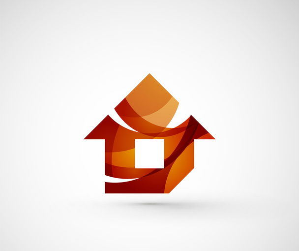Abstrato logotipo da empresa geométrica casa
, - Vetor, Imagem