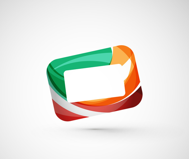 Abstract geometric company logo frame, - Vector, Image