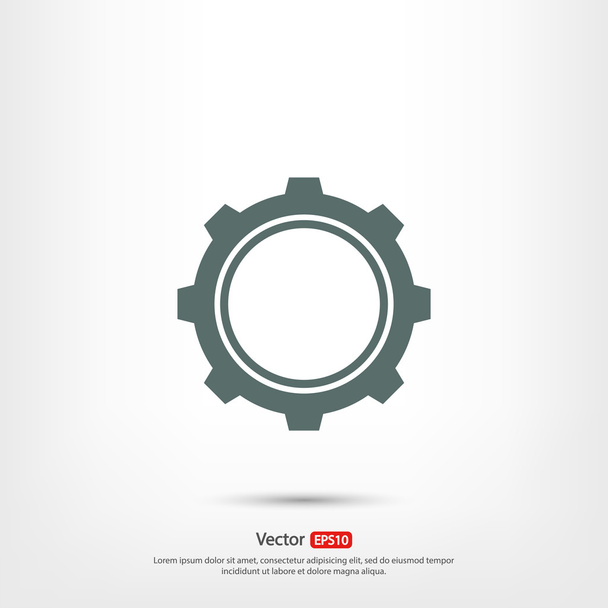 Gear icon design - Vektor, obrázek