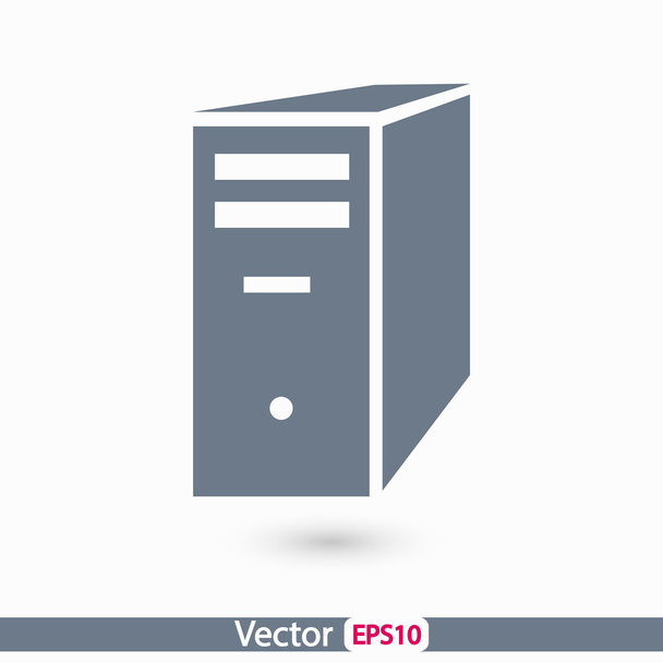 Computer server icon - Vektor, kép