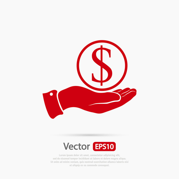 ušetřit peníze ikonu - Vektor, obrázek