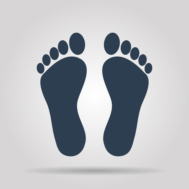footprint - vector icon - Vektor, kép
