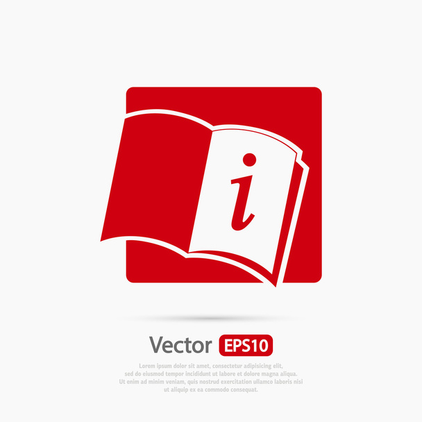 Opened book icon - Vector, imagen