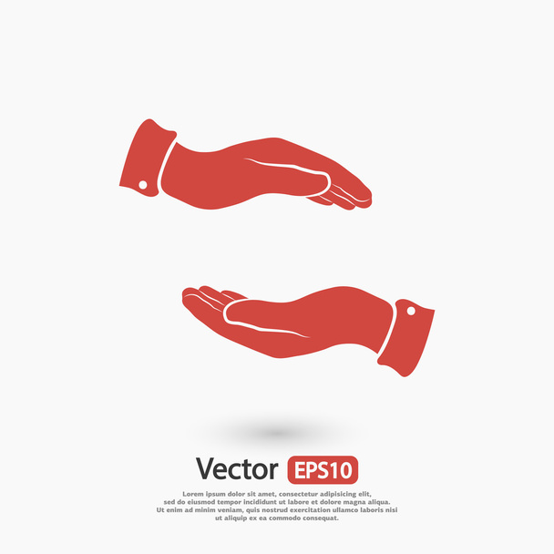 Hands icon design - Vector, Image