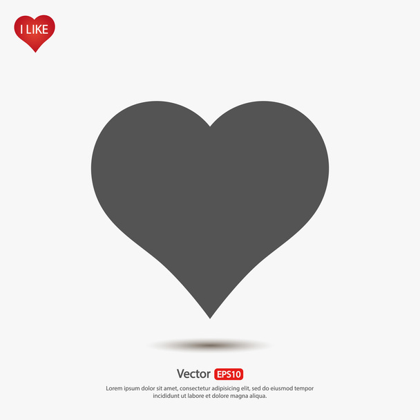 Icono de corazones, diseño plano
 - Vector, imagen