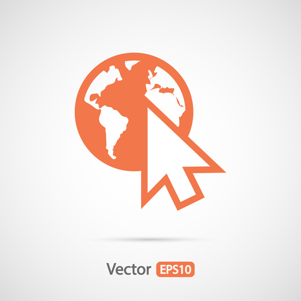 megy web ikon, lapos design stílusban - Vektor, kép