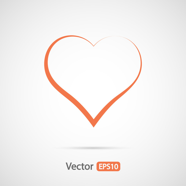 Ícone de corações, design plano
 - Vetor, Imagem