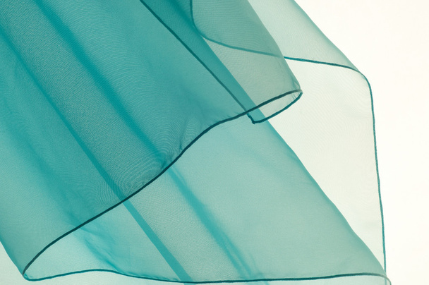 Tejido transparente azul. textura. Fotografiado en el estudio
 - Foto, Imagen