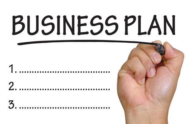 handschrift business plan  - Foto, afbeelding