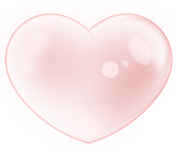 Rode Kristal hart - Foto, afbeelding