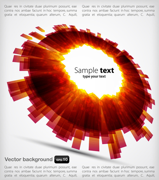 Modern round color background. Vector - Vector, Imagen