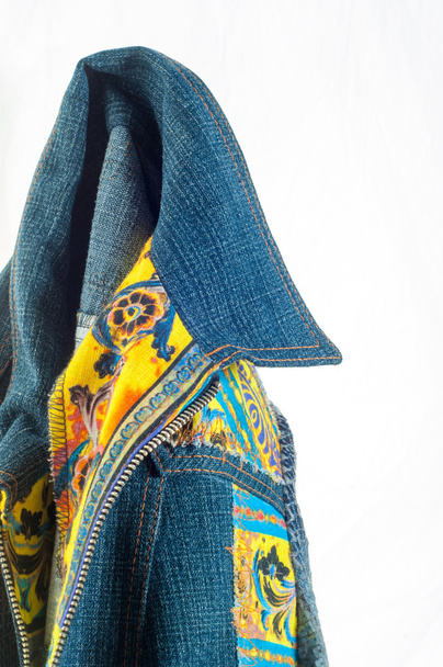 джинсовая куртка ручной работы
 - Фото, изображение