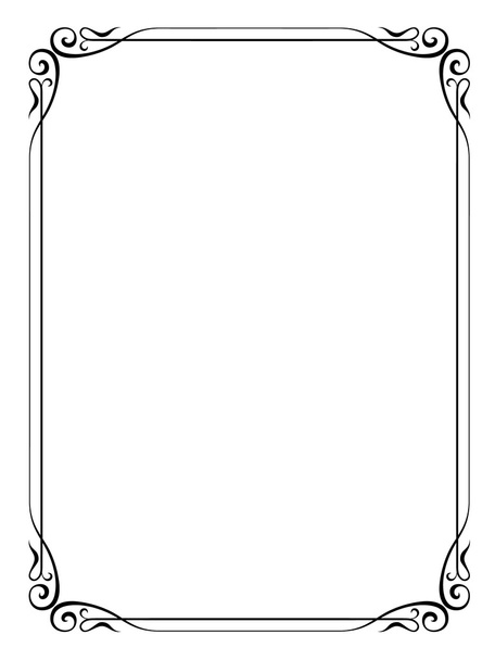 Simple ornamental decorative frame - Vector, Image