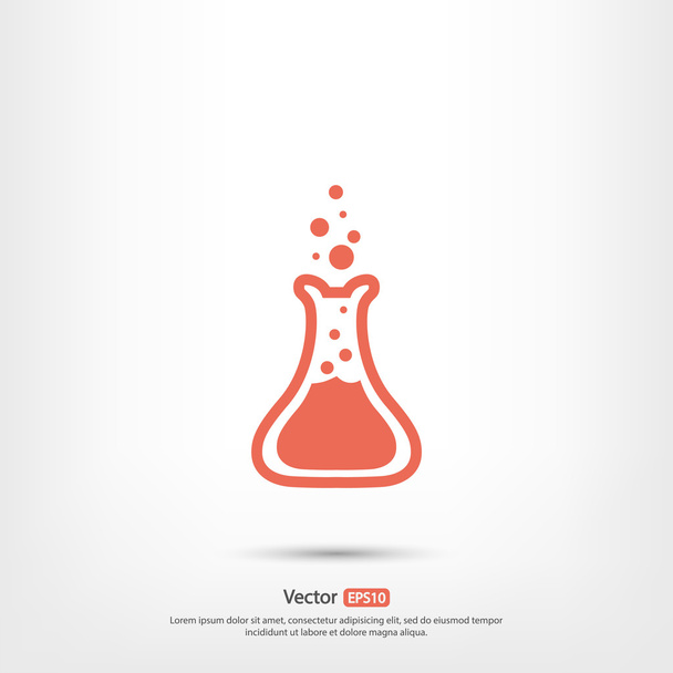 Laboratory glass  icon - Διάνυσμα, εικόνα