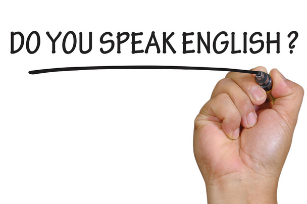 W zapasie pismo czy możesz mówić język angielski - Zdjęcie, obraz
